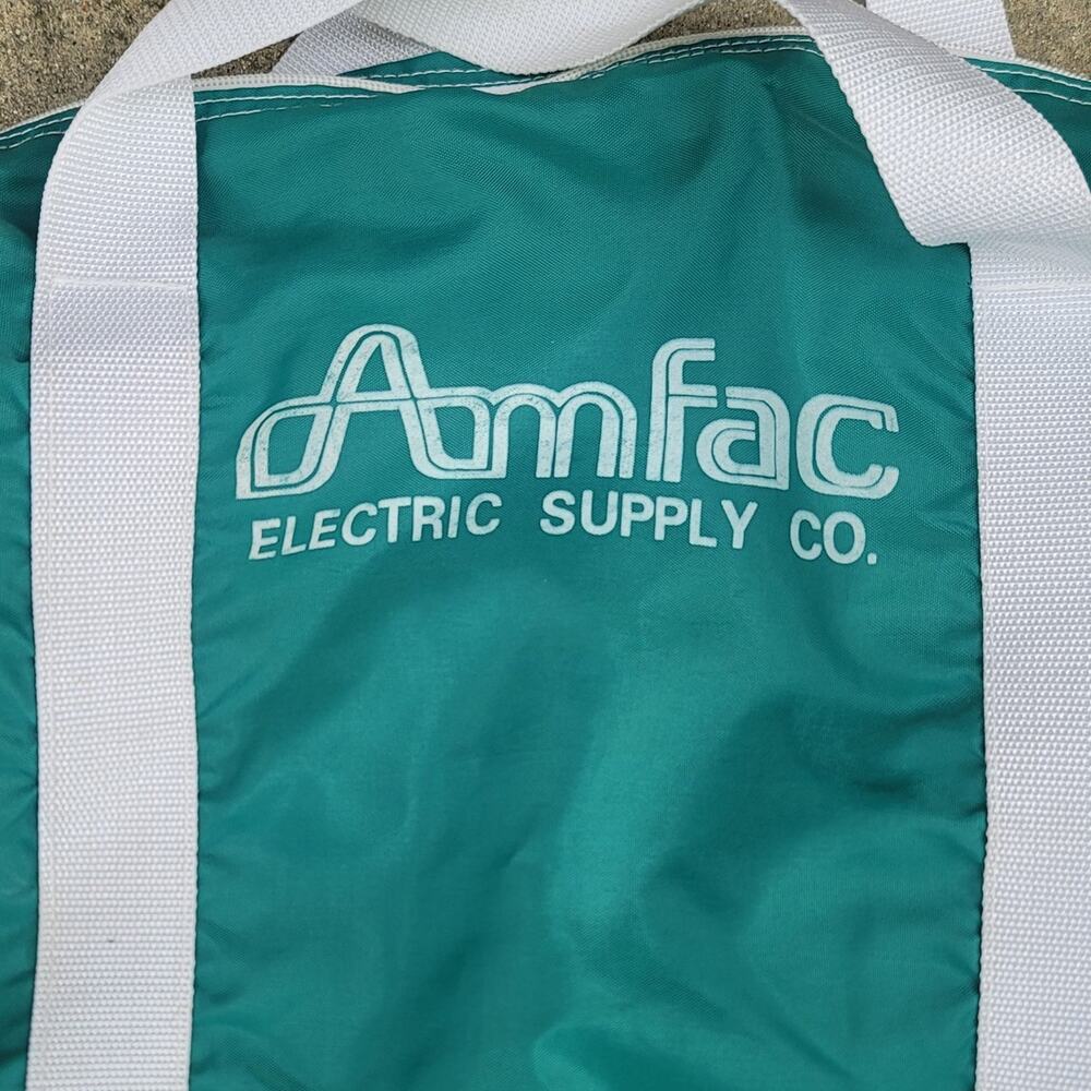 Vtg Amfac Electric Supply Co. Lightweight Duffle Bag - Picture 2 of 4